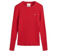 GANT Stretch Cotton Cable C-Neck, ruby red, XS