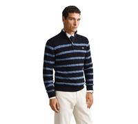 GANT Striped Cotton Cable Half Zip