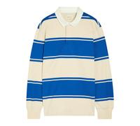Gant Striped Cotton Rugby Shirt - Blue - S