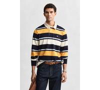 GANT Striped Heavy Rugger Evening Blue size 4XL | Longsleeves Outlet | Men | Blue 4XL