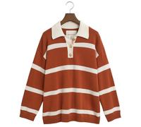 Gant Striped Knitted Rugger - Medium, RBRN/255