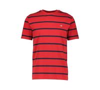 GANT Striped SS T-Shirt, Ruby red, XXL