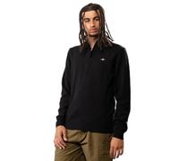 Gant Mens Superfine Lambswool Half Zip Cardigan - Black material_Wool - Size Medium