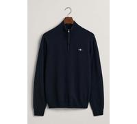 Gant - Superfine Lambswool Half-zip Sweater In Dark Marine Blue 87213 410 - L