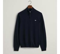 Gant Superfine Lambswool Half Zip Sweater Blue L Men