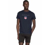 Gant T Shirts Mens Short Sleeve Tee Casual Solid Crew Neck Cotton Classic Top
