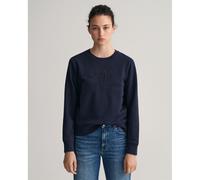 Gant Tonal Archive Shield Sweatshirt Blue L Women