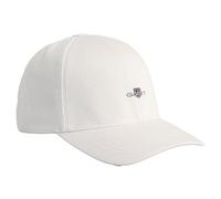 GANT Unisex High Cotton Twill Cap, White, One Size
