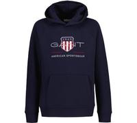 Gant unisex for kids. 906884 Archive Shield Hoodie navy (15años= 170cm), Casual, Cotton, Long sleeve, children's fashion