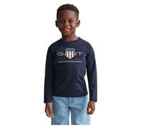 GANT Unisex Kid's Archive Shield Ls T-Shirt, Evening Blue, 110-116