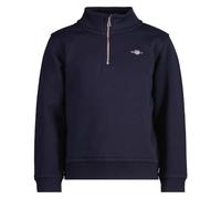 GANT Unisex Kid's Shield Half Zip Sweat Sweatshirt, Evening Blue, 98-104