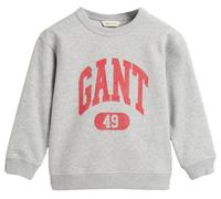GANT Unisex Kinder 49 Relaxed C-Neck Sweatshirt, Light Grey Melange, 92