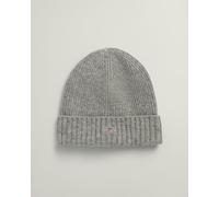 GANT Unisex Shield Wool Beanie - 93 Grey Melange - 93 Grey Melange - One Size