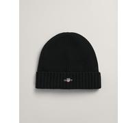 Gant Unisex Shield Wool Beanie - Black - One Size
