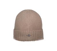 GANT Unisex. Shield Wool Beanie, Dry Sand, One Size