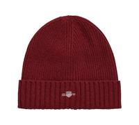 Gant Unisex Shield Wool Beanie Plumped Red Size: 1 SIZE