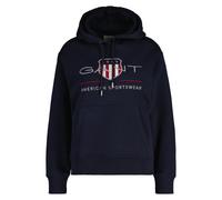 Gant Women Hoodie - Archive Shield Hoodie, Sweatshirt, Hood, Logo, Solid
