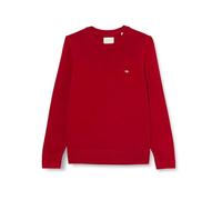 GANT Women's Classic Cotton C-Neck Sweater, Ruby red, XXL
