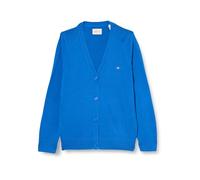 GANT Women's Classic Cotton Cardigan Sweater, Sea Blue, L