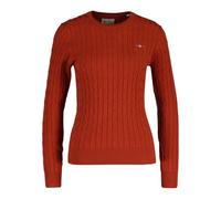 GANT Womens Cotton Cable Knit Crew Neck Sweater