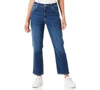 GANT Women's Cropped Slim Jeans, Dark Blue Broken in, Standard, Dark Blue Broken in, 33 W