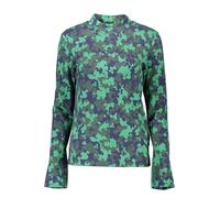Gant Womens Floral Mock Neck Sweater Ga9006 - Dark Green Cotton - Size X-Small