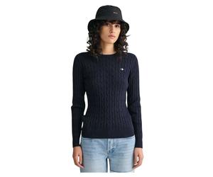 Gant Womens/Ladies Cable Knit Cotton Crew Neck Pullover GT16939
