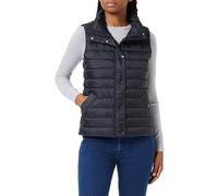 GANT Women's Light Down Gilet Vest, Black, XL