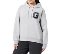 GANT Women's Reg G hoodie Hooded Sweatshirt, grey melange, L