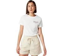 GANT Women's Reg Graphic Ss T-Shirt, White, S