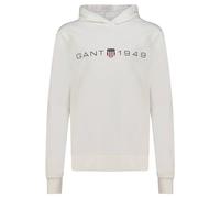 GANT Women's Graphic Hoodie Print Reg Hooded Sweatshirt, Eggshell, M