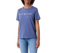 GANT Women's Reg Printed Graphic T-Shirt, Dusty Navy, S