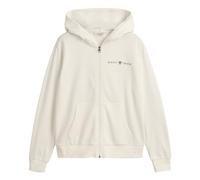 GANT Women's Reg Printed Graphic Zip Hood Sweatshirt, Eggshell, L