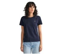 GANT Women's Reg Shield Ss T-shirt T-Shirt , Evening Blue,M