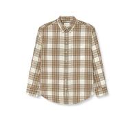 GANT Women's Rel Checked Flannel Bd Shirt Blouse, White, 14
