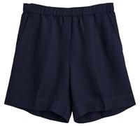 GANT Women's REL Linen Blend Pull ON Shorts, Evening Blue, UK 6