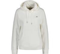 GANT Women's REL Shield Hoodie Eggshell Standard, Eggshell, S