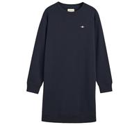 GANT Women's Shield C-Neck Sweat Dress, Evening Blue, M