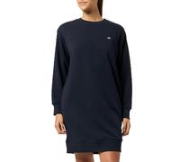 GANT Women's Shield C-Neck Sweat Dress, Evening Blue, XXL