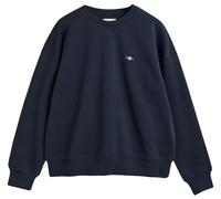 GANT Women's Shield C-Neck Sweat Sweatshirt, Evening Blue, XL