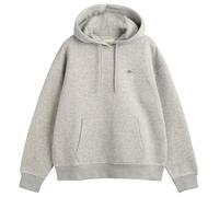 GANT Women's Shield Hoodie Hooded Sweatshirt, Light Grey Mix, L