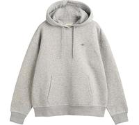 GANT Women's Shield Hoodie Hooded Sweatshirt, Light Grey Mix, XXL