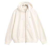 Gant for woman. 4201412 Shield hooded zip hoodie white (S), Casual, Cotton