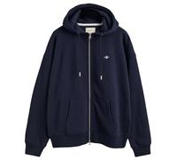 GANT Women's Shield Zip Hoodie Hooded Sweatshirt, Evening Blue, XL