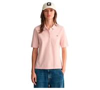 GANT Women's Slim Shield SS Pique Polo Shirt, Faded Pink, L