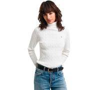 GANT Women's Stretch Cotton Cable Turtleneck Pullover Sweater (Pack of 1)
