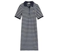 GANT Women's Striped Shield Ss Pique Polo Dress, Evening Blue, XL