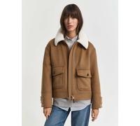 GANT Wool Rich Aviator Jacket Taupe