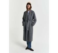 GANT Wool Rich Wrap Coat Grey