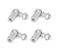 Ganter Normelemente 71802-10-M6-CS 4 pieces, angle joint DIN 71802, silver, connection thread d2: M6